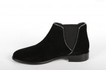 Bottines femme Baxxo Velours Noir/Étain