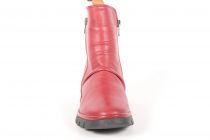 Bottines femme Coco Et Abricot Menars Cuir Bordeaux