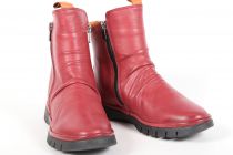 Bottines femme Coco Et Abricot Menars Cuir Bordeaux