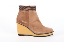 Bottines femme compensée Gadea 41717-RI Velours taupe