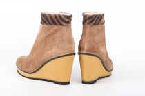 Bottines femme compensée Gadea 41717-RI Velours taupe