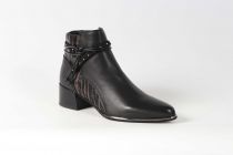 Bottines Femme Fugitive Banks Veau Noir