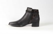 Bottines Femme Fugitive Banks Veau Noir