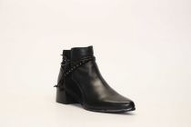 Bottines Femme Fugitive Banks Veau Noir