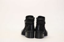 Bottines Femme Fugitive Banks Veau Noir