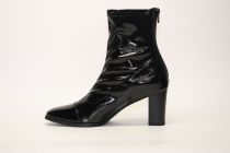 Bottines Femme Fugitive Damas Vernis Noir