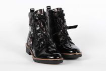 Bottines Femme Fugitive Genete Vernis Noir