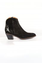 Bottines femme Mamzelle Tatou Velours Noir / Cloud Noir
