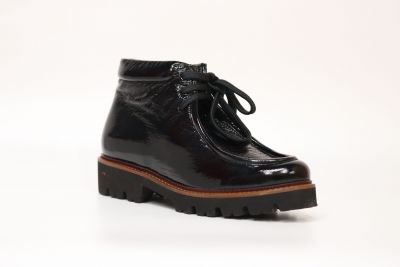 Bottines Femme Myma 8029MY 03 Vernis Fripe Noir