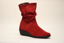 Bottines Femme Ottilia Fatou Velours Rouge