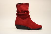 Bottines Femme Ottilia Fatou Velours Rouge