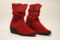 Bottines Femme Ottilia Fatou Velours Rouge