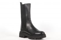Bottines Femme Reqin\'s Devora Cuir Grainé Noir
