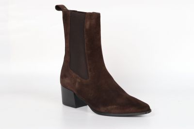 Bottines Femme Reqins Lausanne Velours Marron