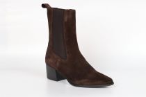 Bottines Femme Reqins Lausanne Velours Marron