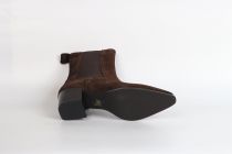 Bottines Femme Reqins Lausanne Velours Marron