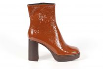 Bottines Femme SP08 Tea Vernis Camel