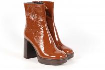 Bottines Femme SP08 Tea Vernis Camel