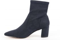 Bottines femme stretch bout pointu Fugitive Paoli velours Marine