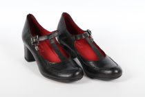 Derbies à talon femme Jose Saenz Noir