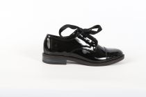 Derbies bas Myma 6006MY / 00 Croco Noir/ Vernis Noir