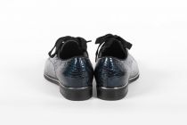 Derbies Femme Fugitive Herne Crolief (Vernis crack) Navy