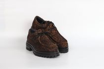 Derbies Femme Reqins Sasha Velours Chamois