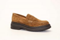 Mocassins Femme Aliwell Basil Velours Camel