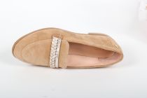 Mocassins femme Fugitive Heko Compo Velours Camel