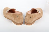 Mocassins femme Fugitive Heko Compo Velours Camel