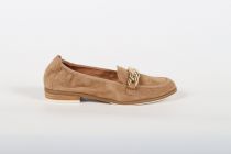 Mocassins Femme Fugitive Heron velours Mastic