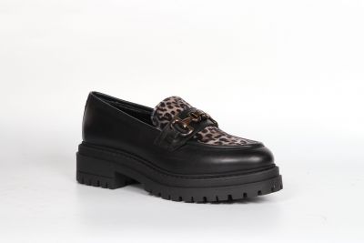 Mocassins Femme Nero Giardini Nero L�opardo