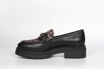 Mocassins Femme Nero Giardini Nero Léopardo