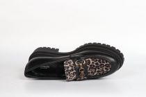 Mocassins Femme Nero Giardini Nero Léopardo