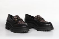 Mocassins Femme Nero Giardini Nero Léopardo