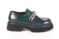 Mocassins femme Paoyama HAYA Abrasivato Verde