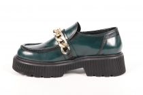 Mocassins femme Paoyama HAYA Abrasivato Verde