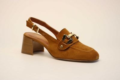 Mocassins Femme SP08 Bride arri�re Diana Capra Camosciat Cuoio
