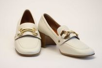 Mocassins Femme SP08 Dora Bottolato Bianco