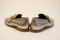 Mocassins Femme SP08 Mina Bottolato laminato Platino