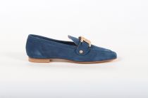 Mocassins Femme SP08 Mina Camoscio Blu (Velours Bleu)