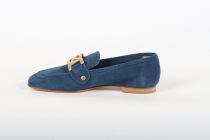 Mocassins Femme SP08 Mina Camoscio Blu (Velours Bleu)