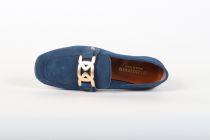 Mocassins Femme SP08 Mina Camoscio Blu (Velours Bleu)