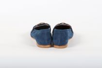 Mocassins Femme SP08 Mina Camoscio Blu (Velours Bleu)