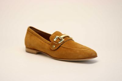 Mocassins Femme SP08 Mina Capra Camosciat Cuoio