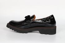 Moccassins Femme Fugitive Cycluz Vernis Noir