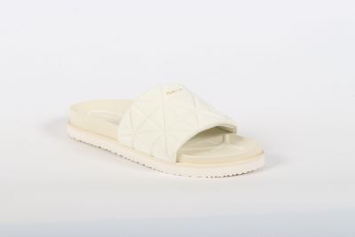 Mules Claquettes Femme Gant Lycra Cr�me