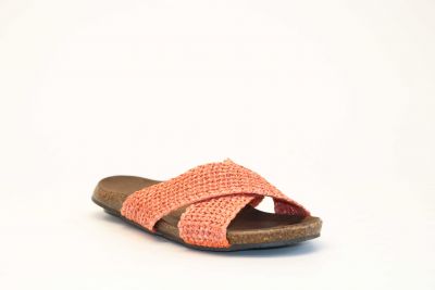 Mules Femme 18+ 8162 Rafia Arancio