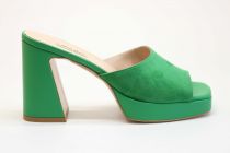 Mules Femme à talon Lara May 780 Camoscio Verde