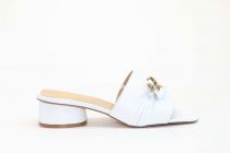 Mules Femme Qootum 13420 Monaco Blanc